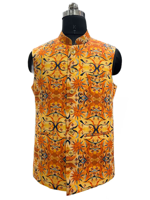 Summer Print Waistcoat - Image 2