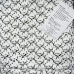 Crisp Black Print White Exotic Cotton Shirt Length